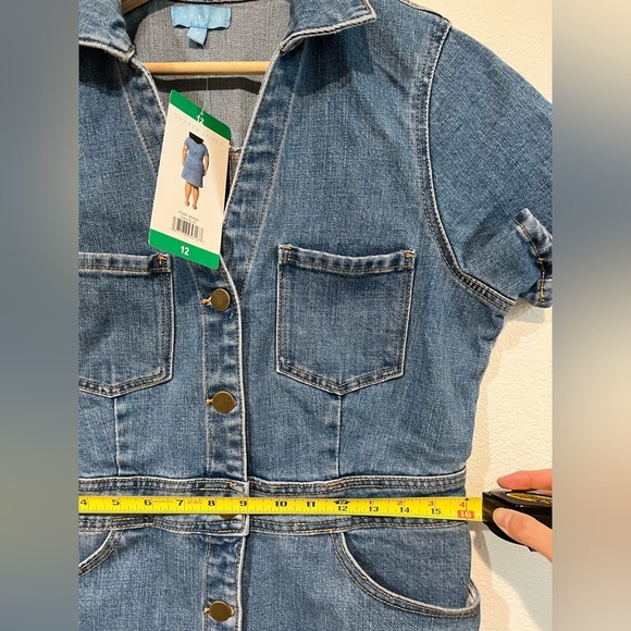 New Draper James Women's blue Denim Dress 6 8 12 16 - Picture 8 of 16